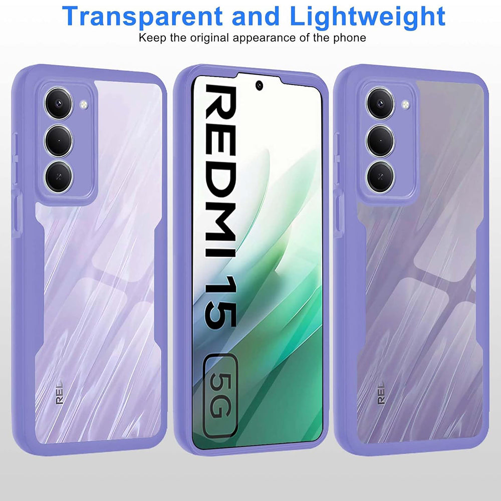 Techsuit - ColorVerse 360 Series + Screen Protector - Xiaomi Redmi 15 4G / Redmi 15 5G - Pink