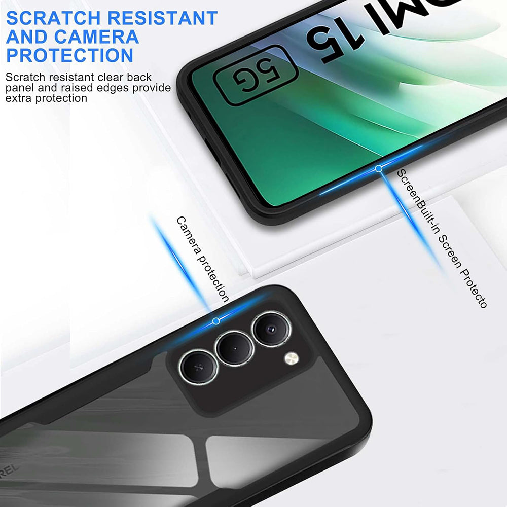 Techsuit - ColorVerse 360 Series + Screen Protector - Xiaomi Redmi 15 4G / Redmi 15 5G - Black