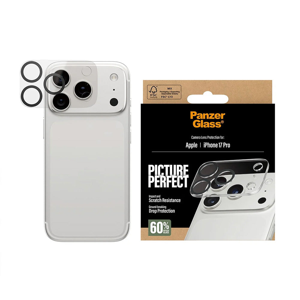 PanzerGlassÂ® - PicturePerfect Camera Lens Protector - iPhone 17 Pro - Transparent