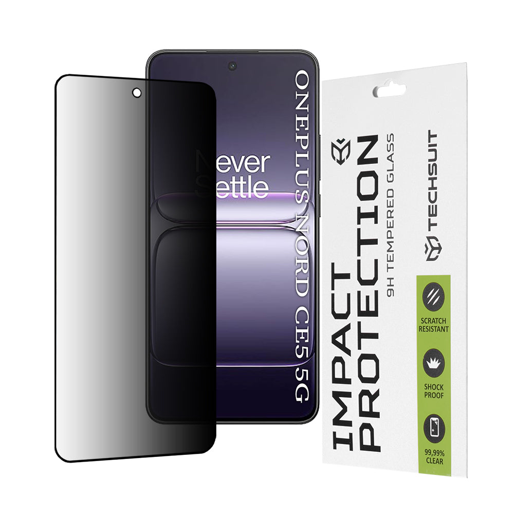 Techsuit - 111D Privacy FullÂ Glue - OnePlus Nord CE5 - Black