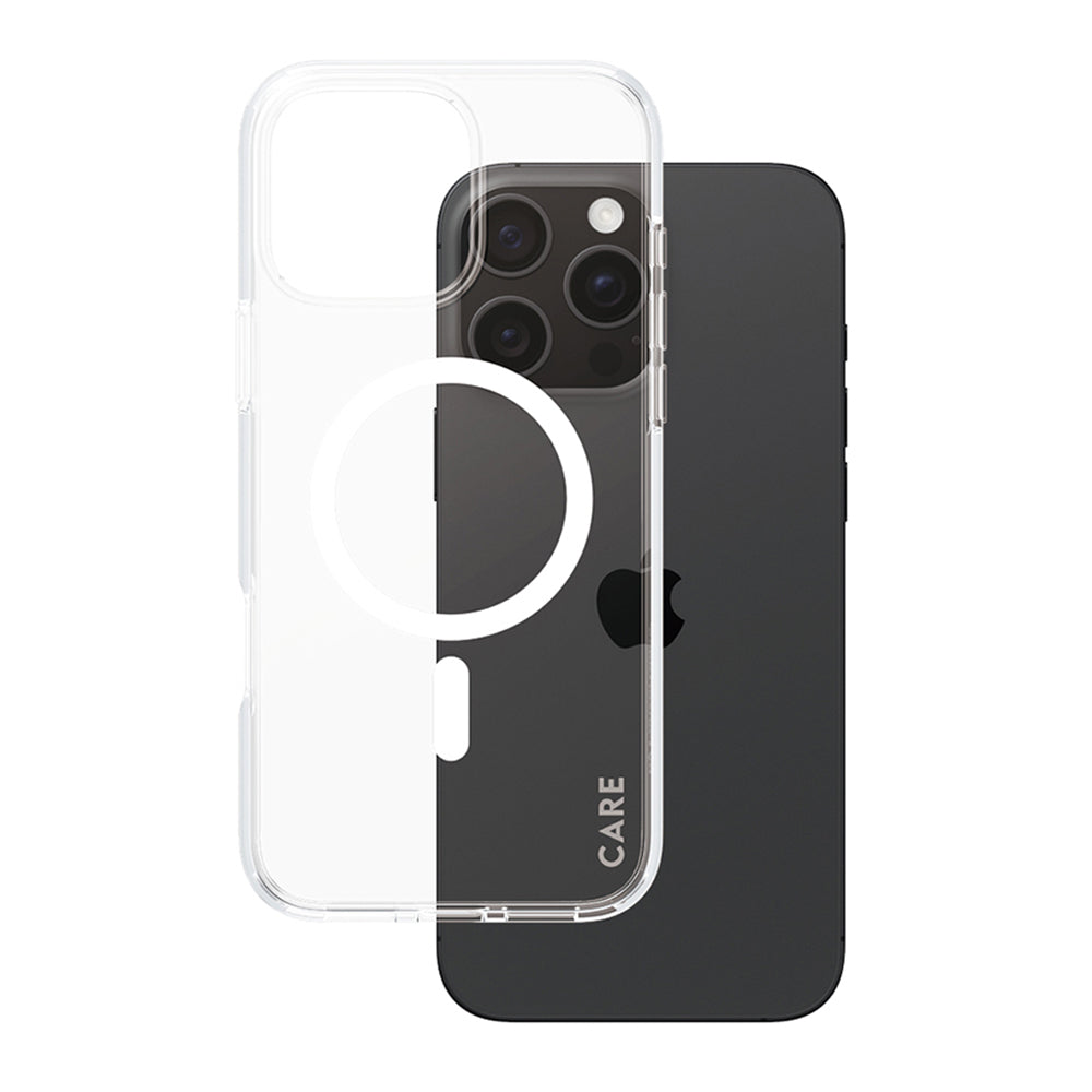 PanzerGlassÂ® - CARE Flagship Urban Combat White MagSafe - iPhone 16 Pro Max - Clear