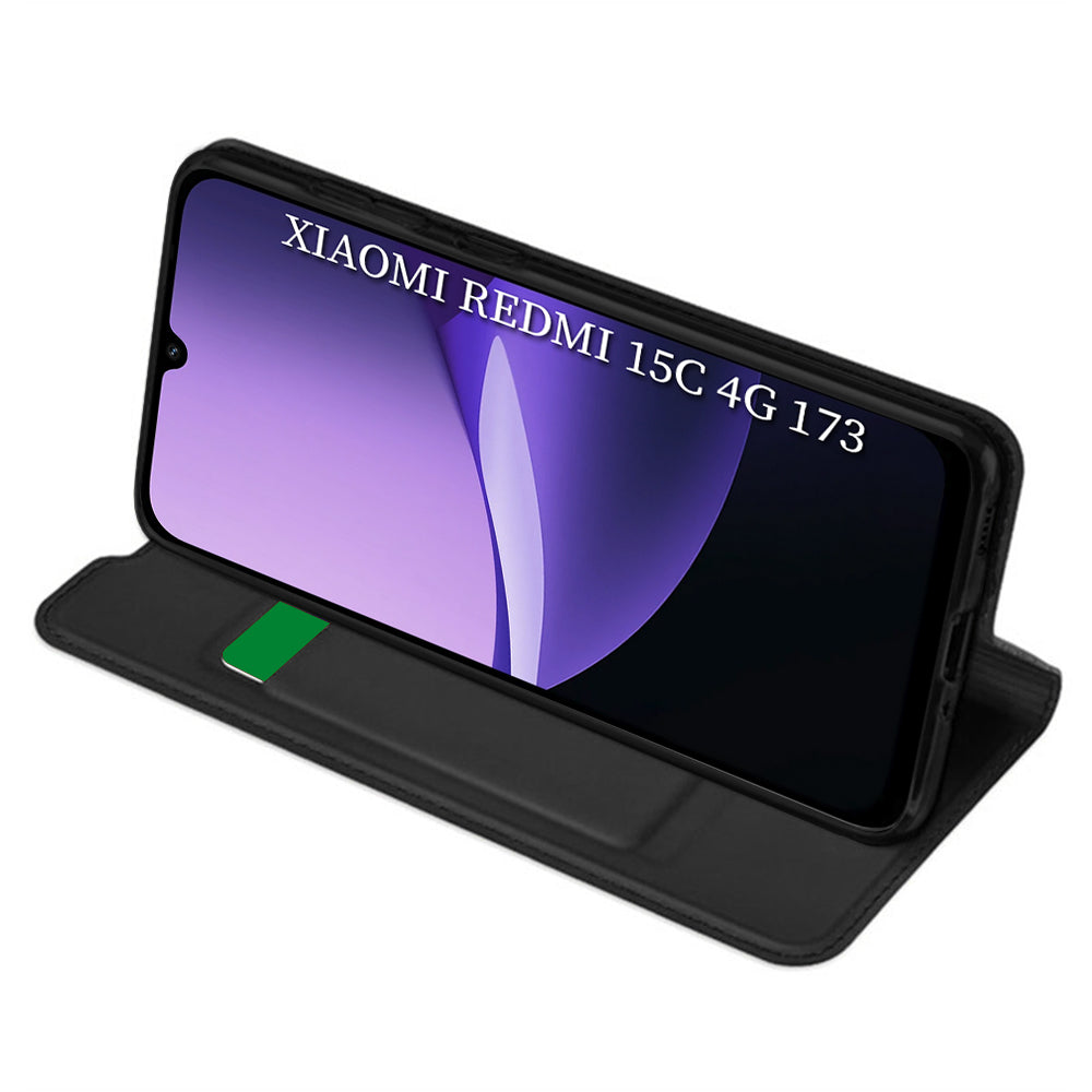 Techsuit - Magskin Book - Xiaomi Redmi 15C 4G / Redmi 15C 5G - Black