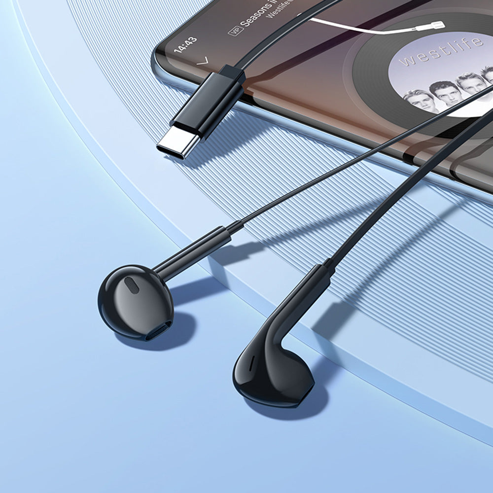 Borofone - Wired Earphones Star (BM99) - with Microphone, Type-C, DAC Chip, 1.2m - Black