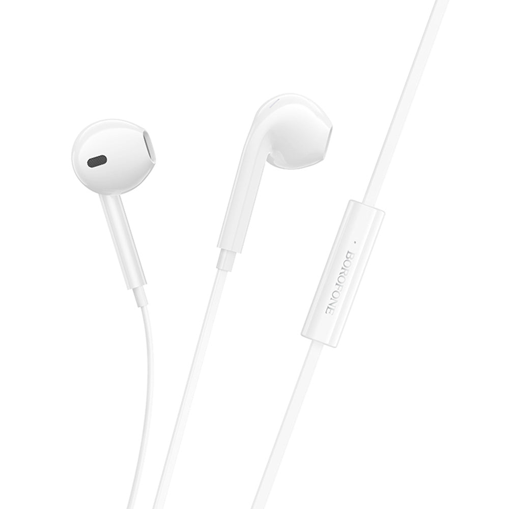 Borofone - Wired Earphones Star (BM99) - with Microphone, Type-C, DAC Chip, 1.2m - White