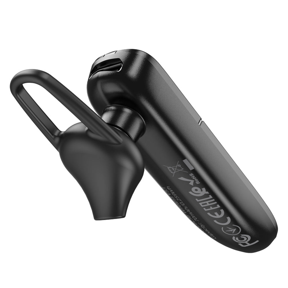 Borofone - Bluetooth Headset Lucky (BC36) - Bluetooth V5.0, 70mAh, Lightweight, Premium Sound - Black