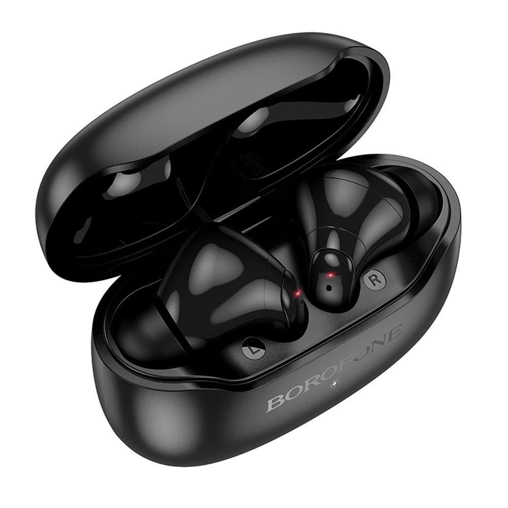 Borofone - Wireless Earbuds Shine (FQ1) - Bluetooth V5.4, TWS, 320mAh, Multipoint, Track Control, Siri Activation - Black