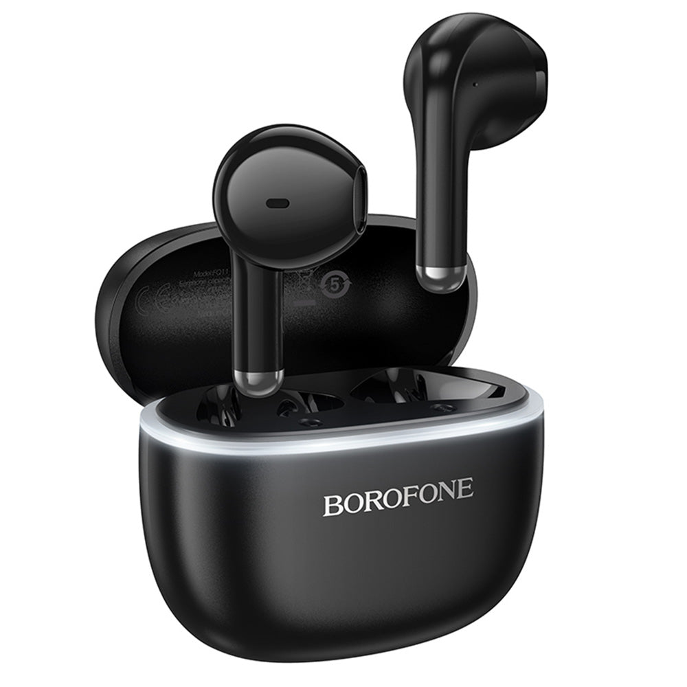 Borofone - Wireless Earbuds Sound (FQ11) - Bluetooth V5.4, 300mAh, True Wireless, Siri Activation, In-Ear Design - Black