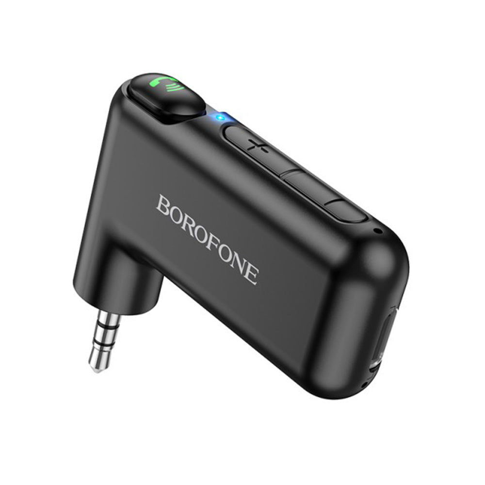 Borofone - Wireless Audio Receiver Wideway (BC35) - Bluetooth 5.0 Adapter, 150mAh, Jack 3.5mm - Black