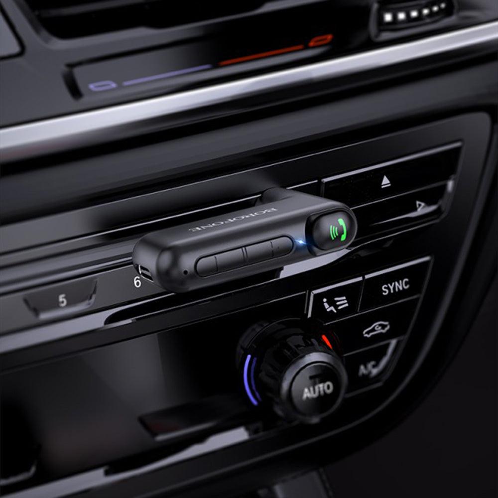 Borofone - Wireless Audio Receiver Wideway (BC35) - Bluetooth 5.0 Adapter, 150mAh, Jack 3.5mm - Black