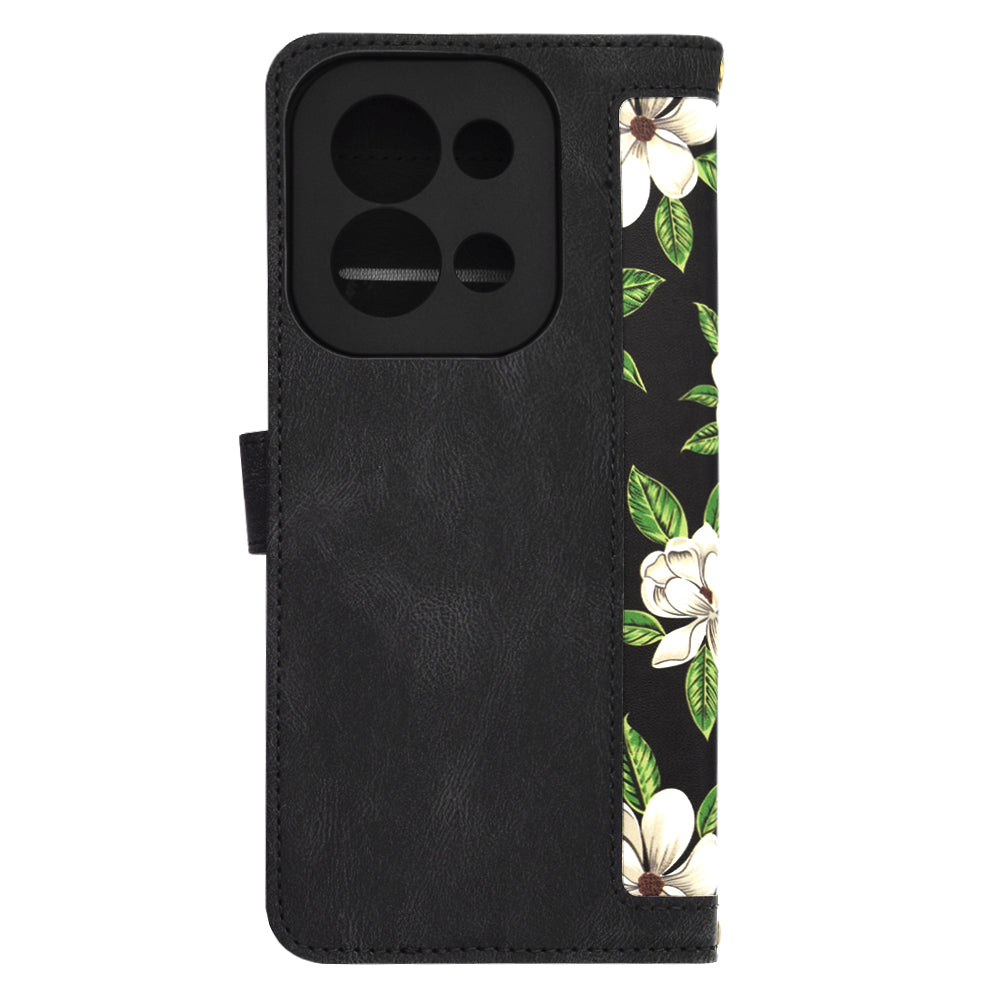 Techsuit - FlipCraft - Xiaomi Redmi 15C 4G / Redmi 15C 5G - Flowers of the Dawn