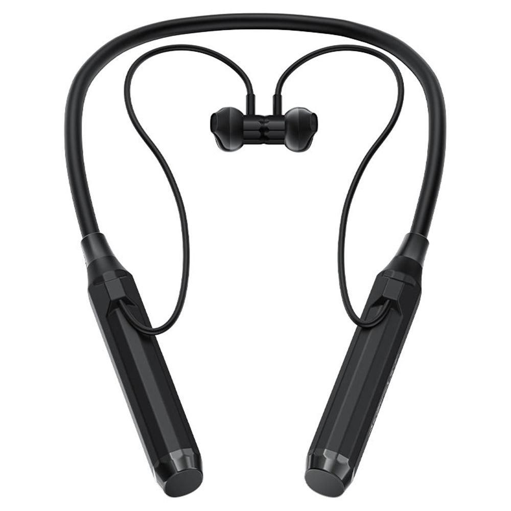 Acefast - Bluetooth Earphones (N6) - for Sport, Behind the Head, Neckband, Bluetooth 5.4, IPX4, TF Card Slot, 1000mAh- Black