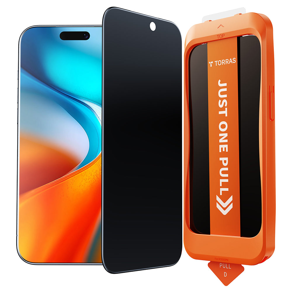 Torras - GlassGo Install Master Privacy - iPhone 17 Air - Black