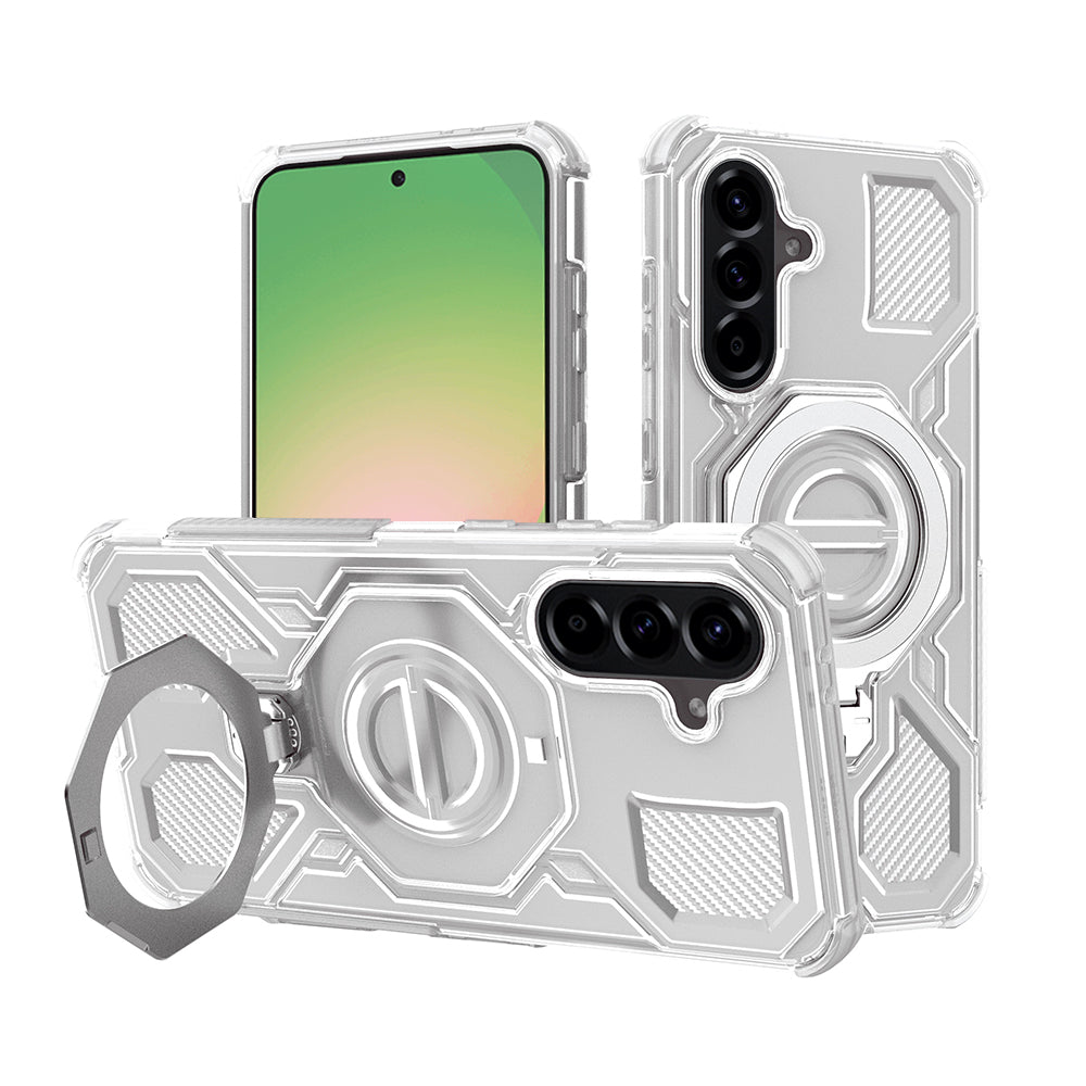 Techsuit - Carbon Shield PRO - Samsung Galaxy A56 5G - White Transparent