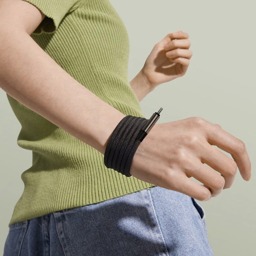 Baseus - Data Cable Tungsten Gold (P10319805111-02) - Type-C to USB, Super Fast Charge, 100W, 480Mbps, 1m - Black