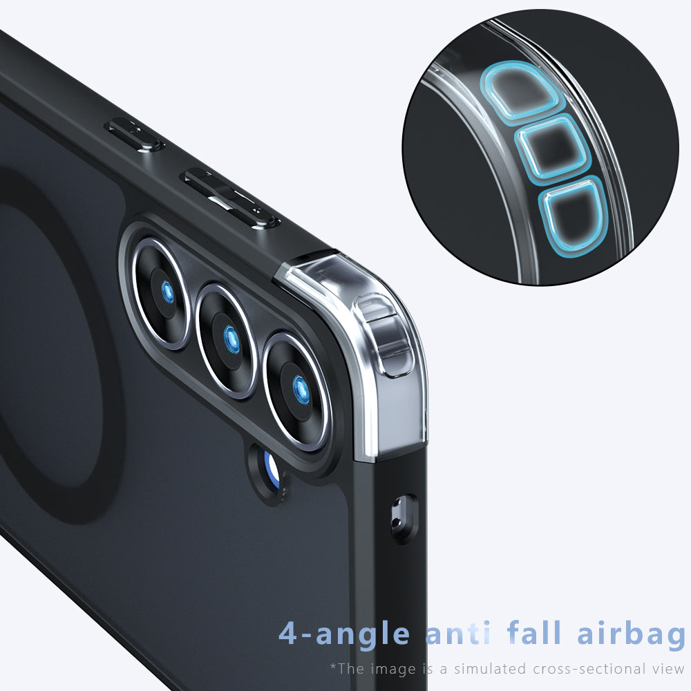 Techsuit - PureFrost MagSafe - Galaxy A07 4G - Frosted Black