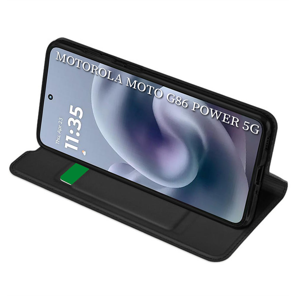 Techsuit - Magskin Book - Motorola Moto G86 Power - Black