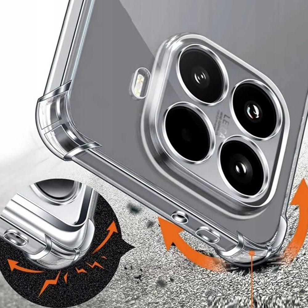 Techsuit - Shockproof Clear Silicone - Xiaomi 15T Pro - Clear