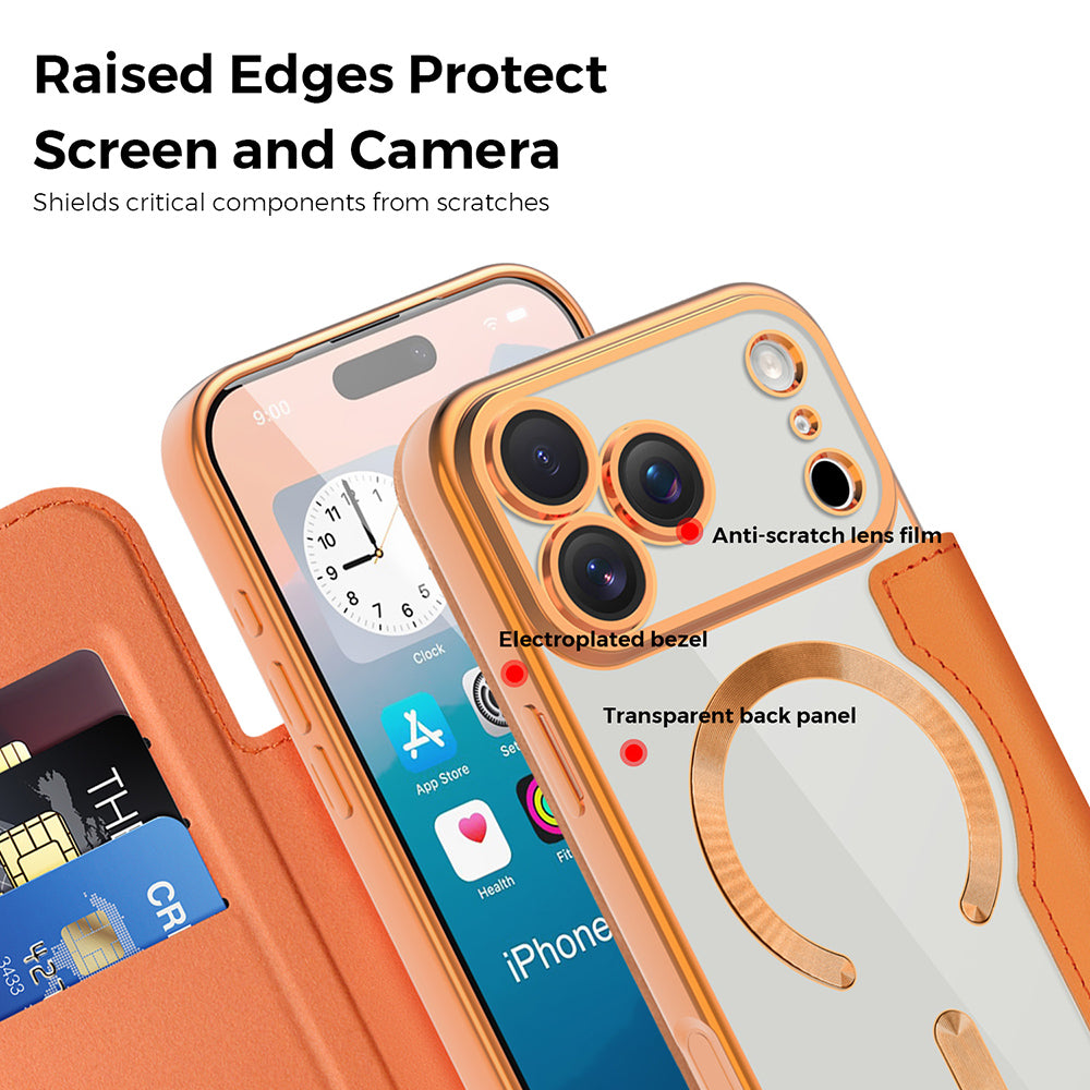 Techsuit - SmartMag Book Case - iPhone 17 Pro Max - Orange