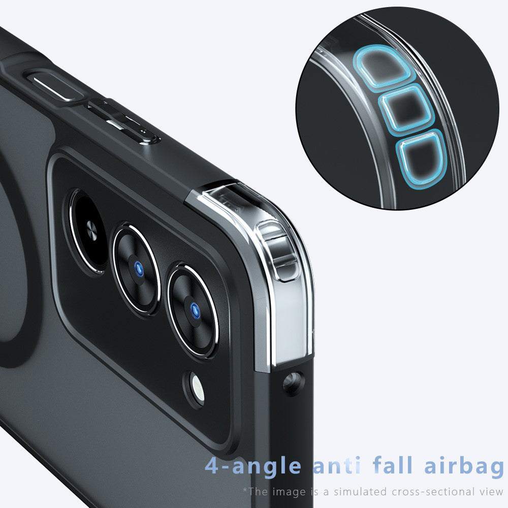 Techsuit - PureFrost MagSafe - Xiaomi Redmi 15 4G / Redmi 15 5G - Frosted Black