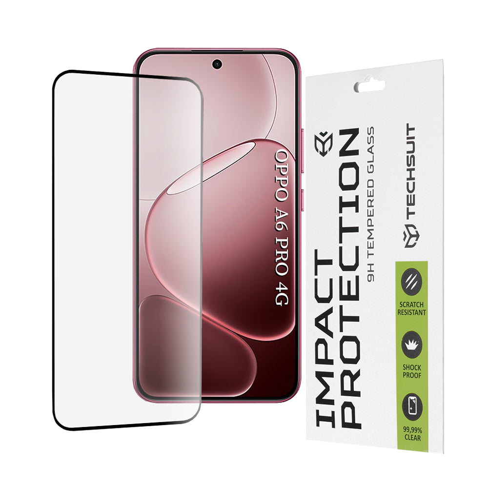 Techsuit - 111D Full Cover / Full Glue Glass - Oppo A6 Pro 4G / A6 Pro 5G - Black