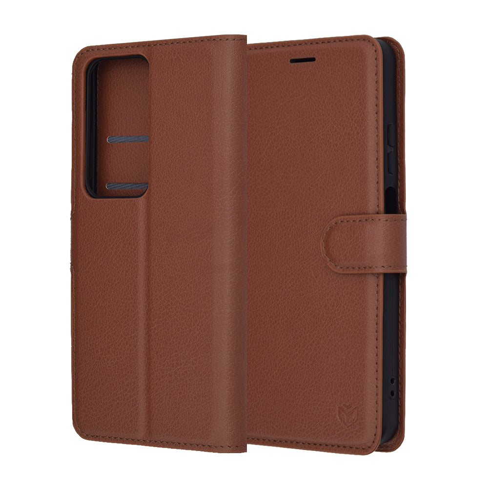 Techsuit - Leather Folio - Oppo A5 4G / A5 5G - Brown