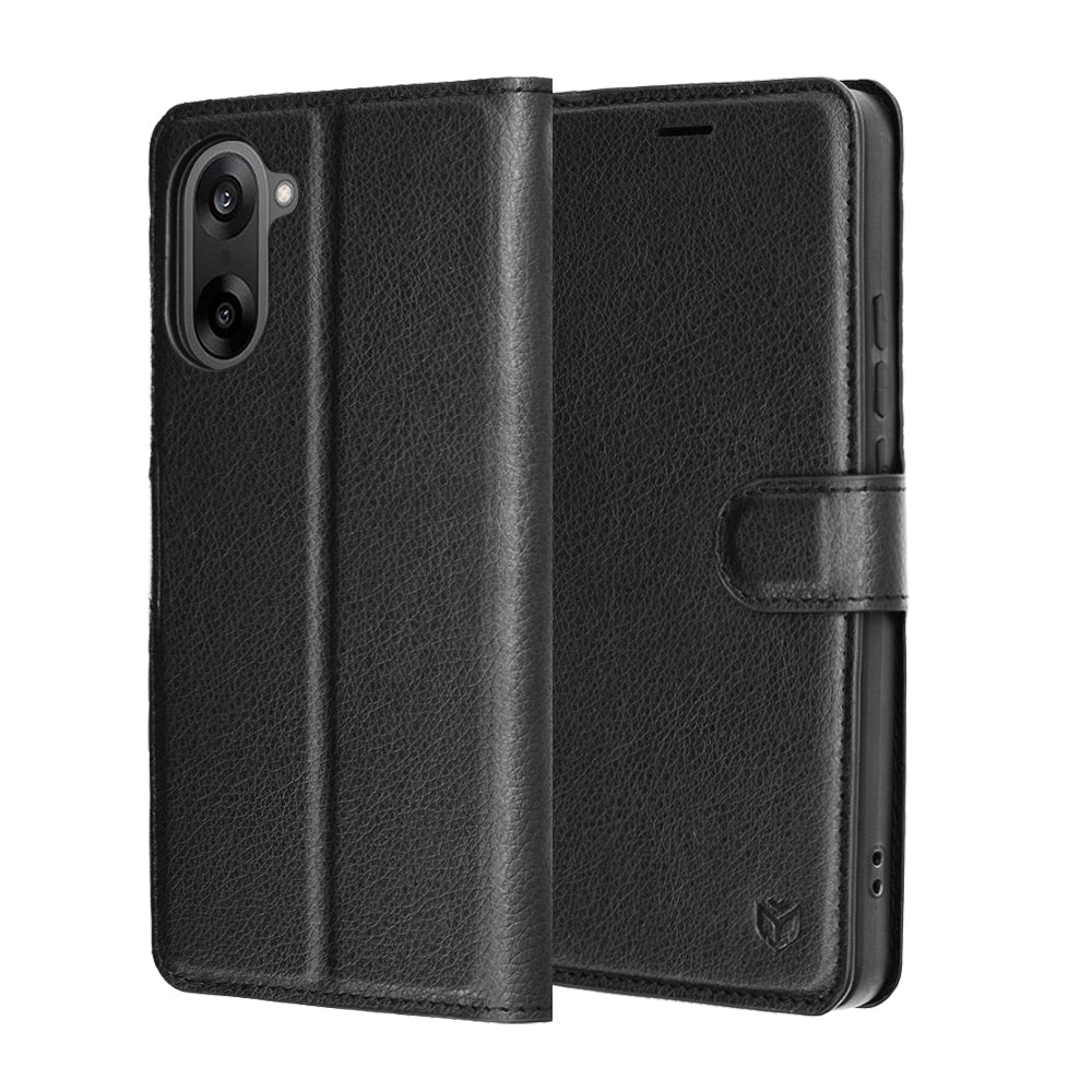 Techsuit - Leather Folio - OnePlus Nord CE5 - Black