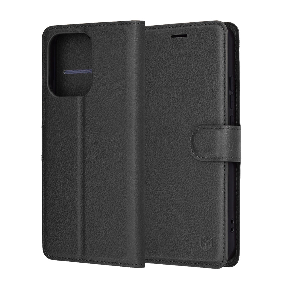Techsuit - Leather Folio - Oppo Reno14 F / Reno14 FS 5G - Black