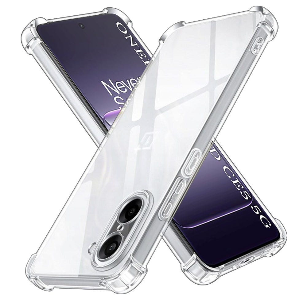 Techsuit - Shockproof Clear Silicone - OnePlus Nord CE5 - Clear