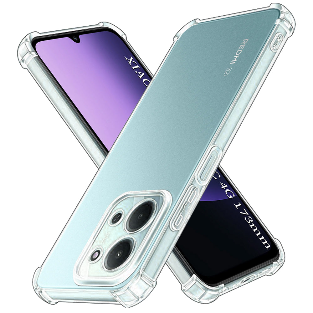 Techsuit - Shockproof Clear Silicone - Xiaomi Redmi 15C 4G / Redmi 15C 5G - Clear