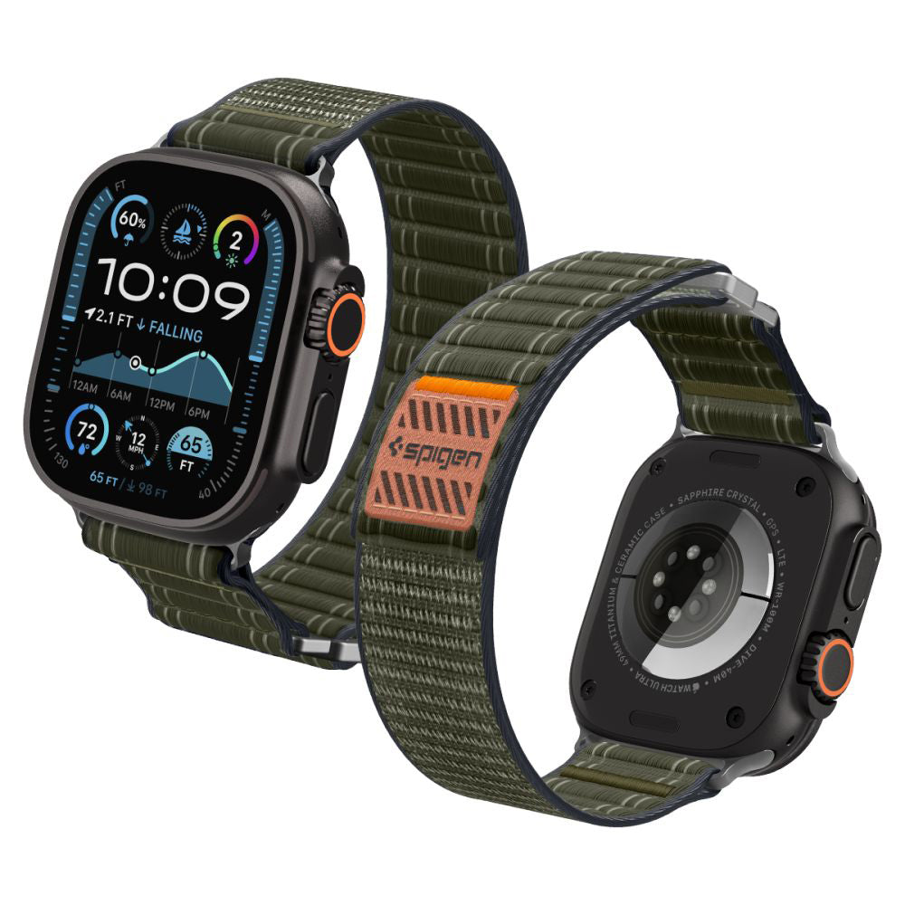 Spigen - Watchband (WBF0) - Apple Watch 8 / 9 / 10 / SE / SE 2 / Ultra / Ultra 2 (44/45/46/49mm) - Green