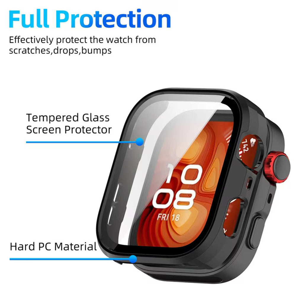 Techsuit - Defense360 Pro + Screen Protector - Huawei Watch Fit 4 Pro - Black