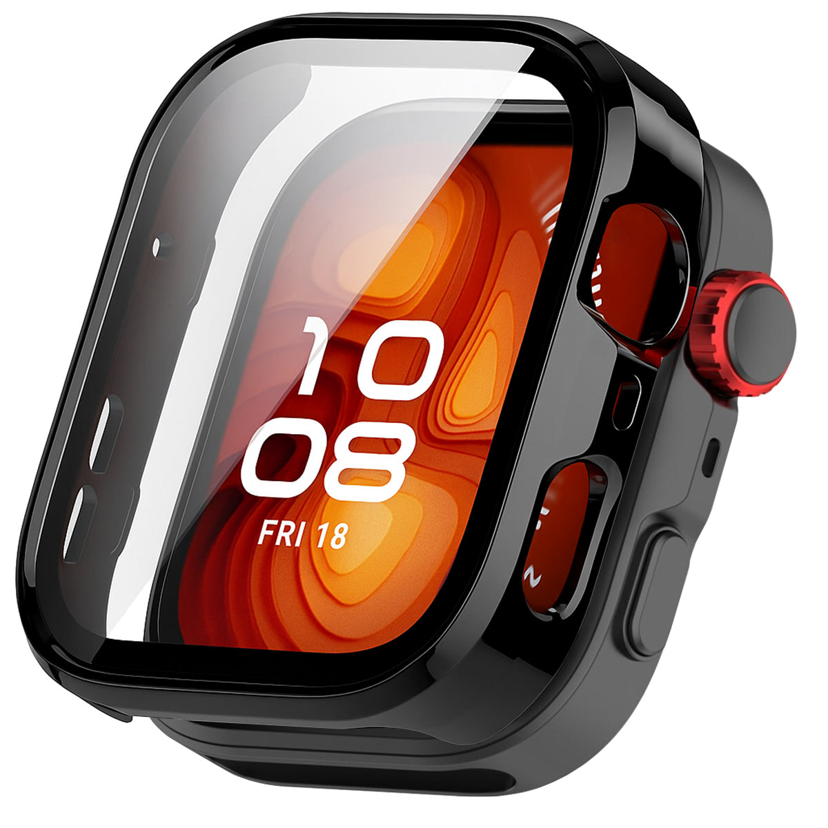 Techsuit - Defense360 Pro + Screen Protector - Huawei Watch Fit 4 Pro - Black