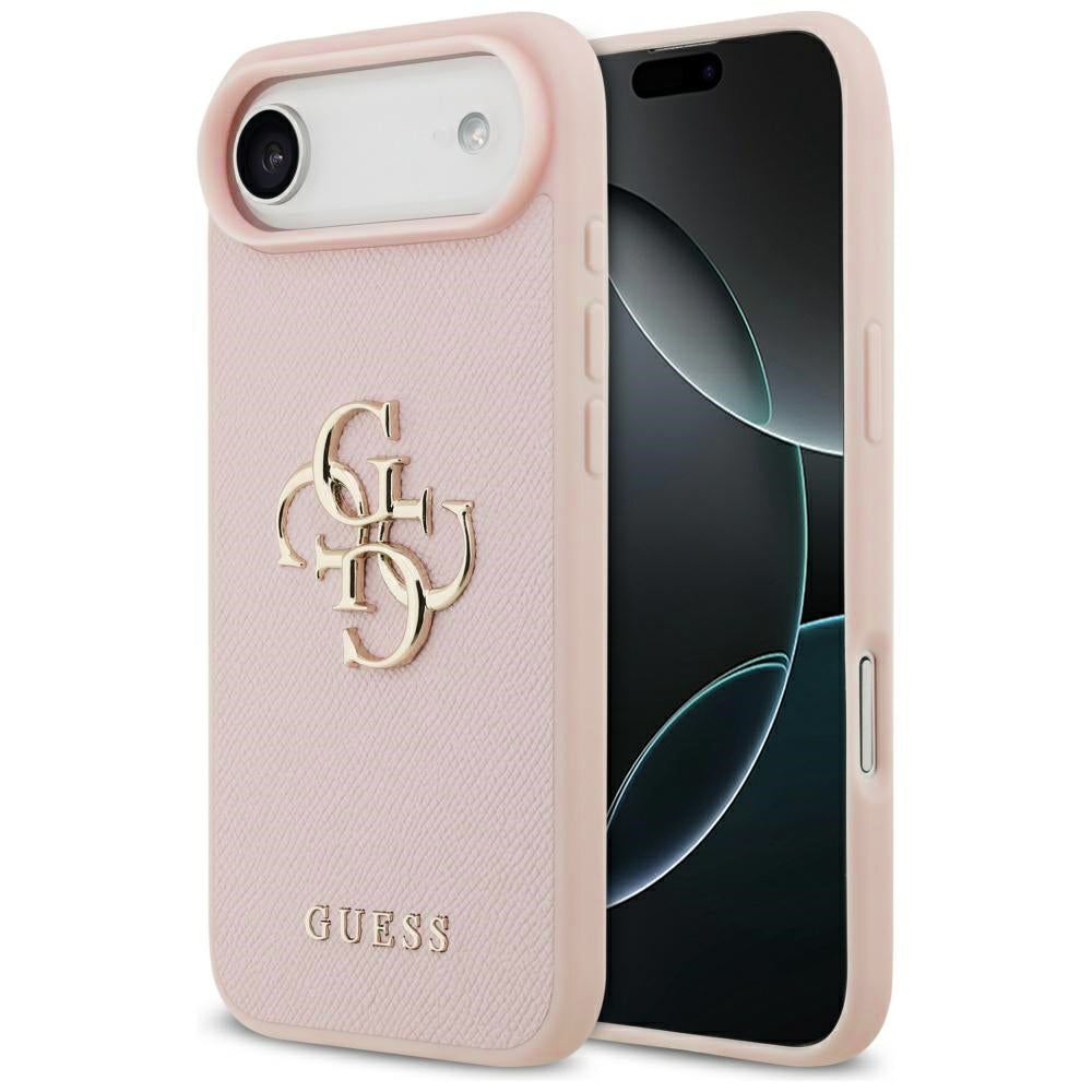 Guess - Hardcase 4G Grained Big and Classic Logo (GUHCP17MPGT4MBP) - iPhone 17 Air - Pink