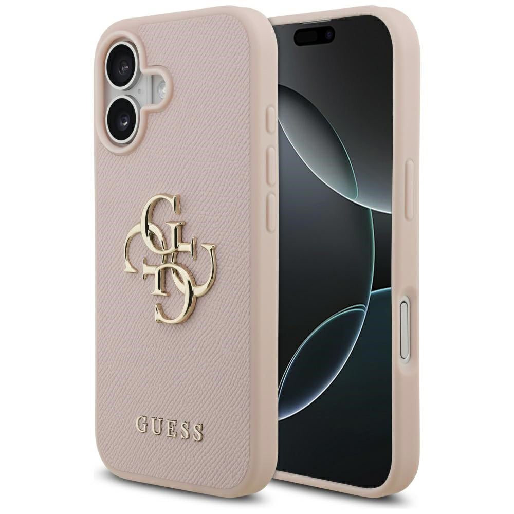 Guess - Hardcase 4G Grained Big and Classic Logo (GUHCP17SPGT4MBP) - iPhone 17 - Pink