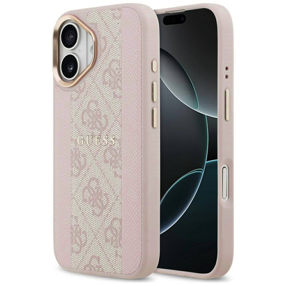 Guess - Hardcase 4G Stripe MagSafe (GUHMP17SPG4SEMCP) - iPhone 17 - Pink
