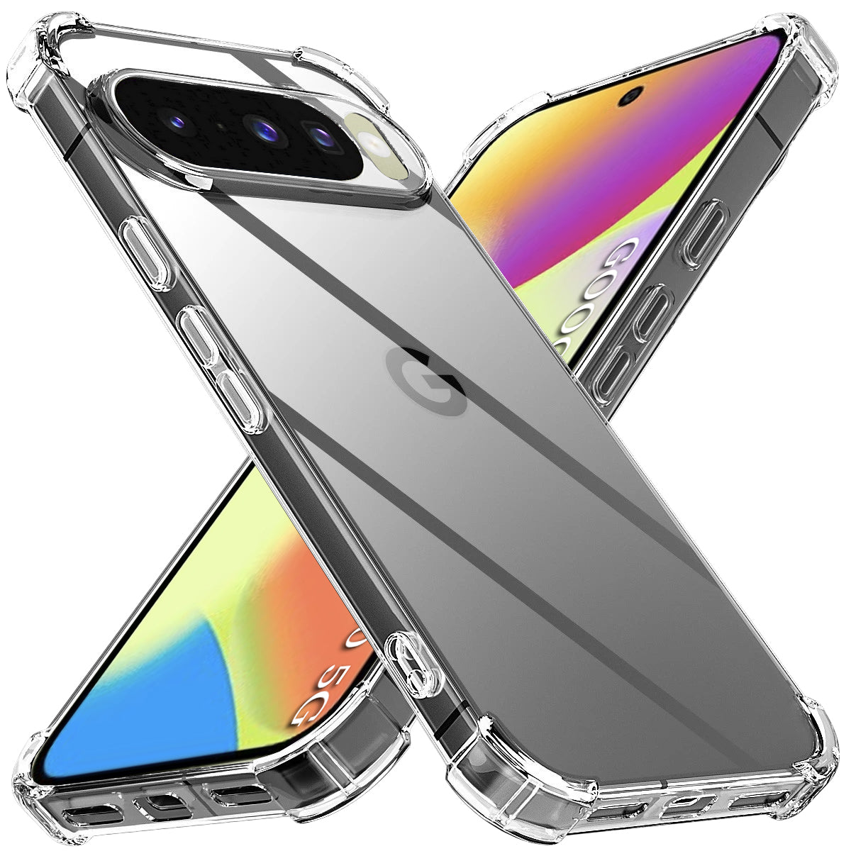 Techsuit - Shockproof Clear Silicone - Google Pixel 10 / 10 Pro - Clear