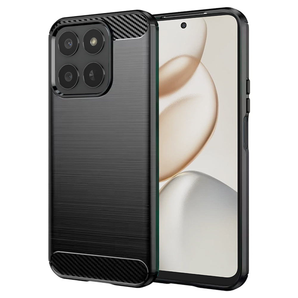 Techsuit - Carbon Silicone - Honor 400 Smart 5G / 400 Smart 4G / X7d 4G - Black