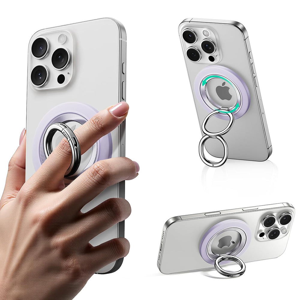 ESR - Phone Grip Stand (2K6180361) - Magnetic, 360Â°, 5.2mm Ultra-thin, with HaloLock Universal Ring - Lavender