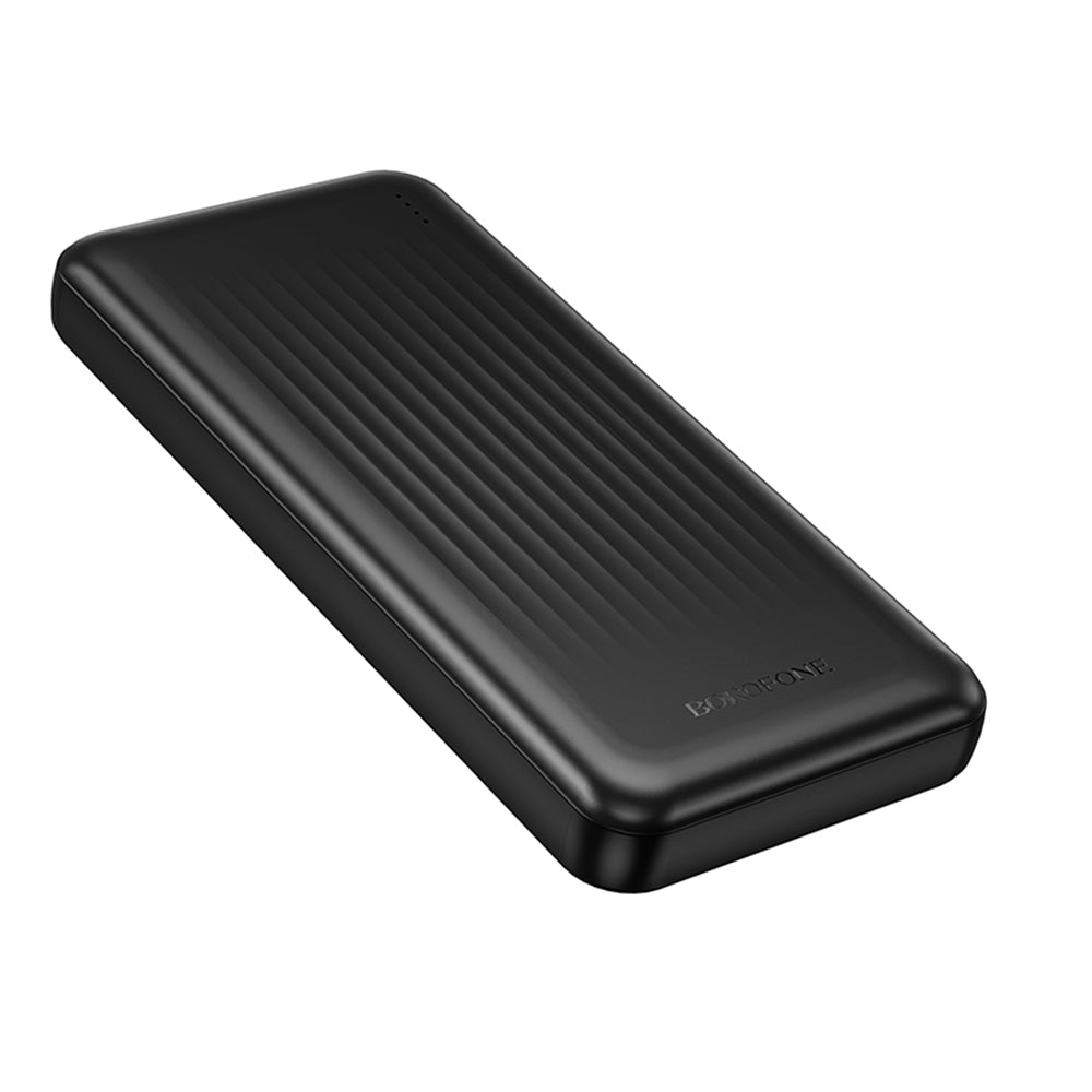 Borofone - Power Bank Clever Series (BJ80) - 2x USB, Type-C, Indicator LED, QC 3.0, 22.5W, PD20W, 37Wh, 10000mAh - Black