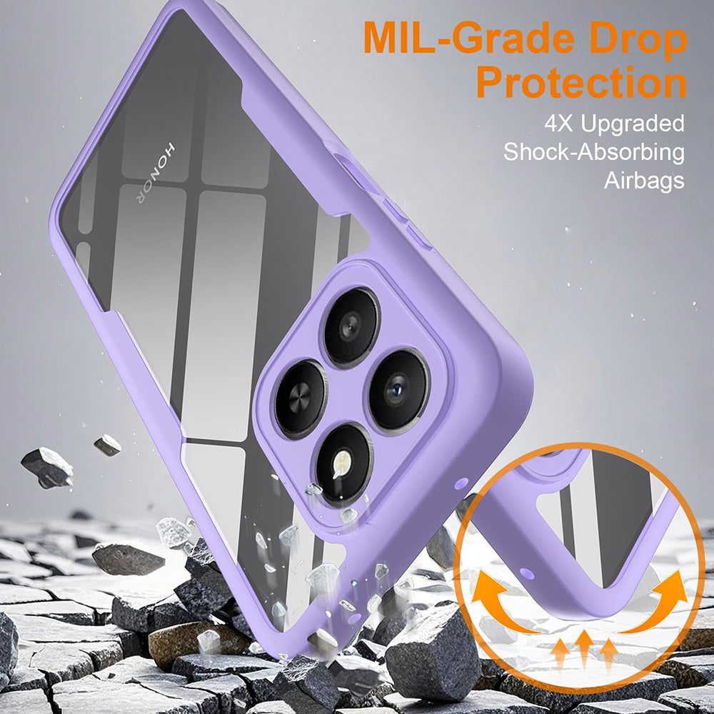 Techsuit - ColorVerse 360 Series + Screen Protector - Honor 400 Smart 5G / 400 Smart 4G / X7d 4G - Purple