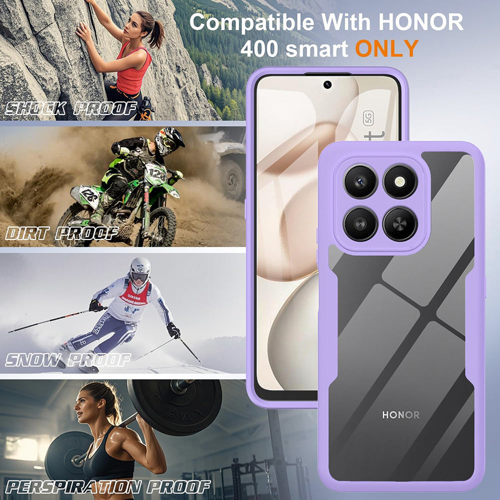 Techsuit - ColorVerse 360 Series + Screen Protector - Honor 400 Smart 5G / 400 Smart 4G / X7d 4G - Purple
