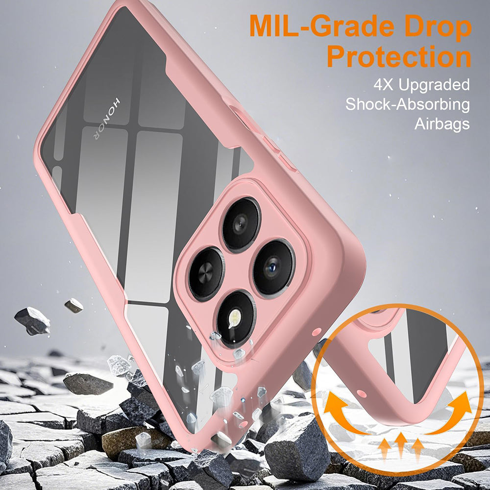 Techsuit - ColorVerse 360 Series + Screen Protector - Honor 400 Smart 5G / 400 Smart 4G / X7d 4G - Pink