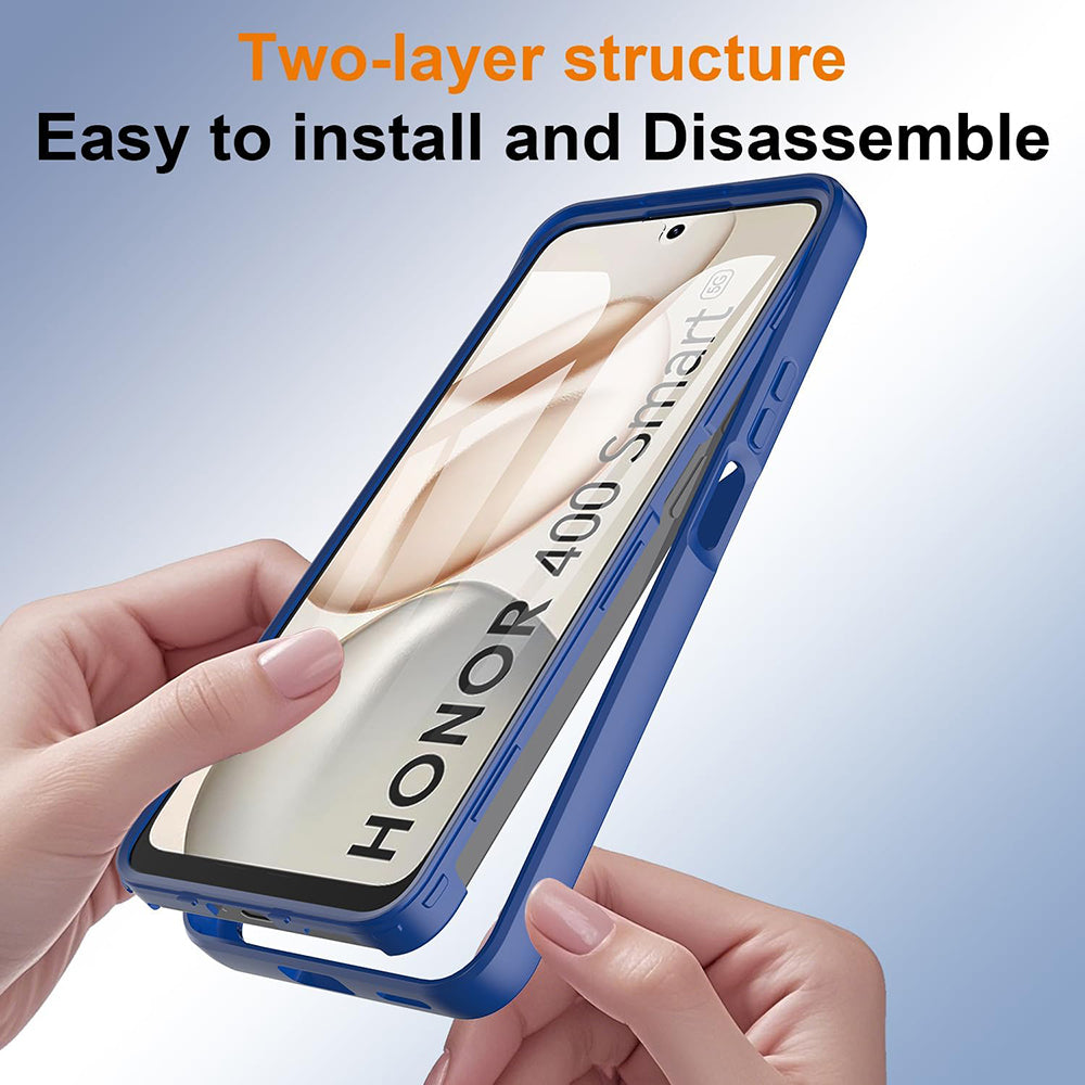 Techsuit - ColorVerse 360 Series + Screen Protector - Honor 400 Smart 5G / 400 Smart 4G / X7d 4G - Blue