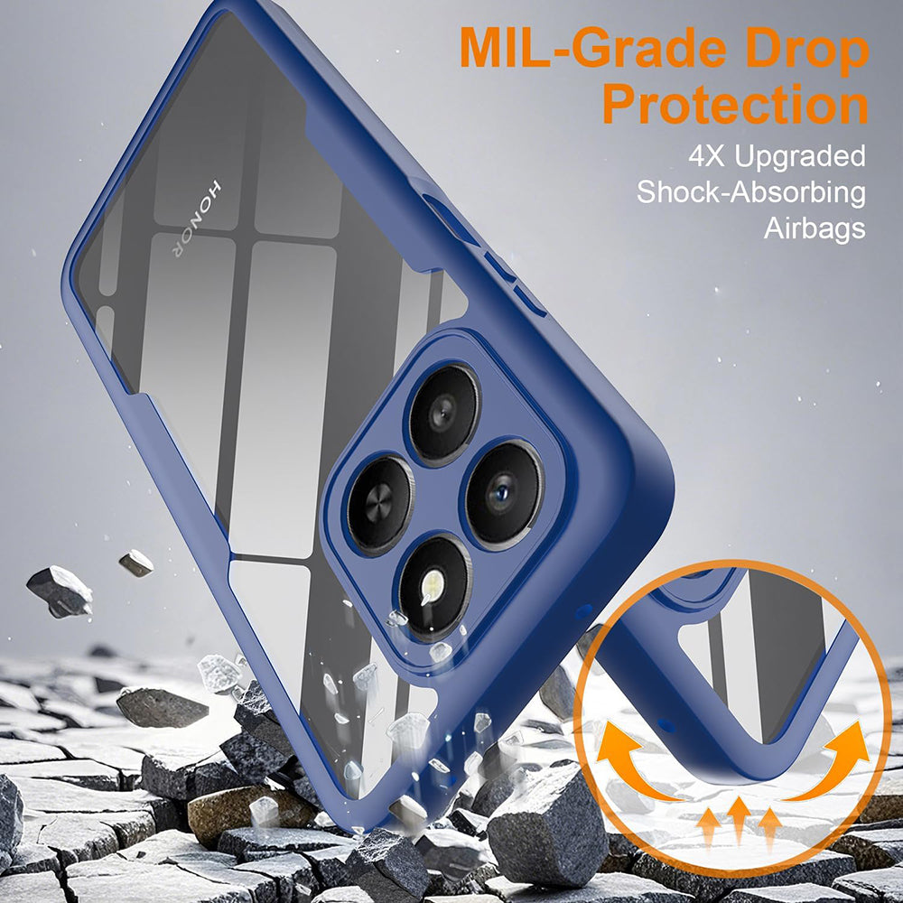 Techsuit - ColorVerse 360 Series + Screen Protector - Honor 400 Smart 5G / 400 Smart 4G / X7d 4G - Blue