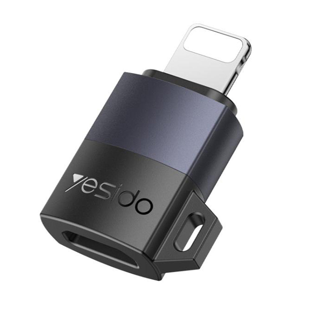 Yesido - OTG Adapter (GS30) - Micro-USB to Lightning, 480Mpb/s, Aluminum Alloy, 12W - Grey