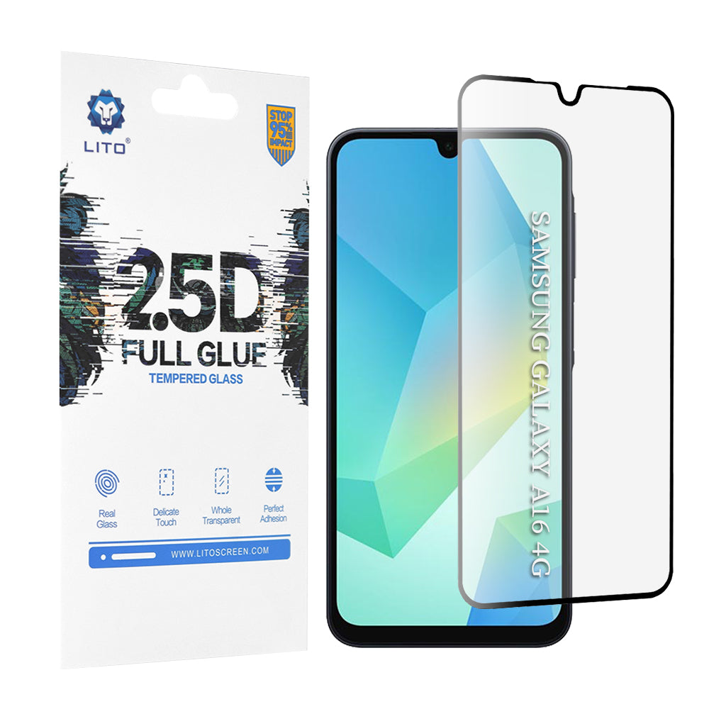 Lito - 2.5D FullGlue Glass - Samsung Galaxy A16 4G / A16 5G / A17 4G / A17 5G - Black