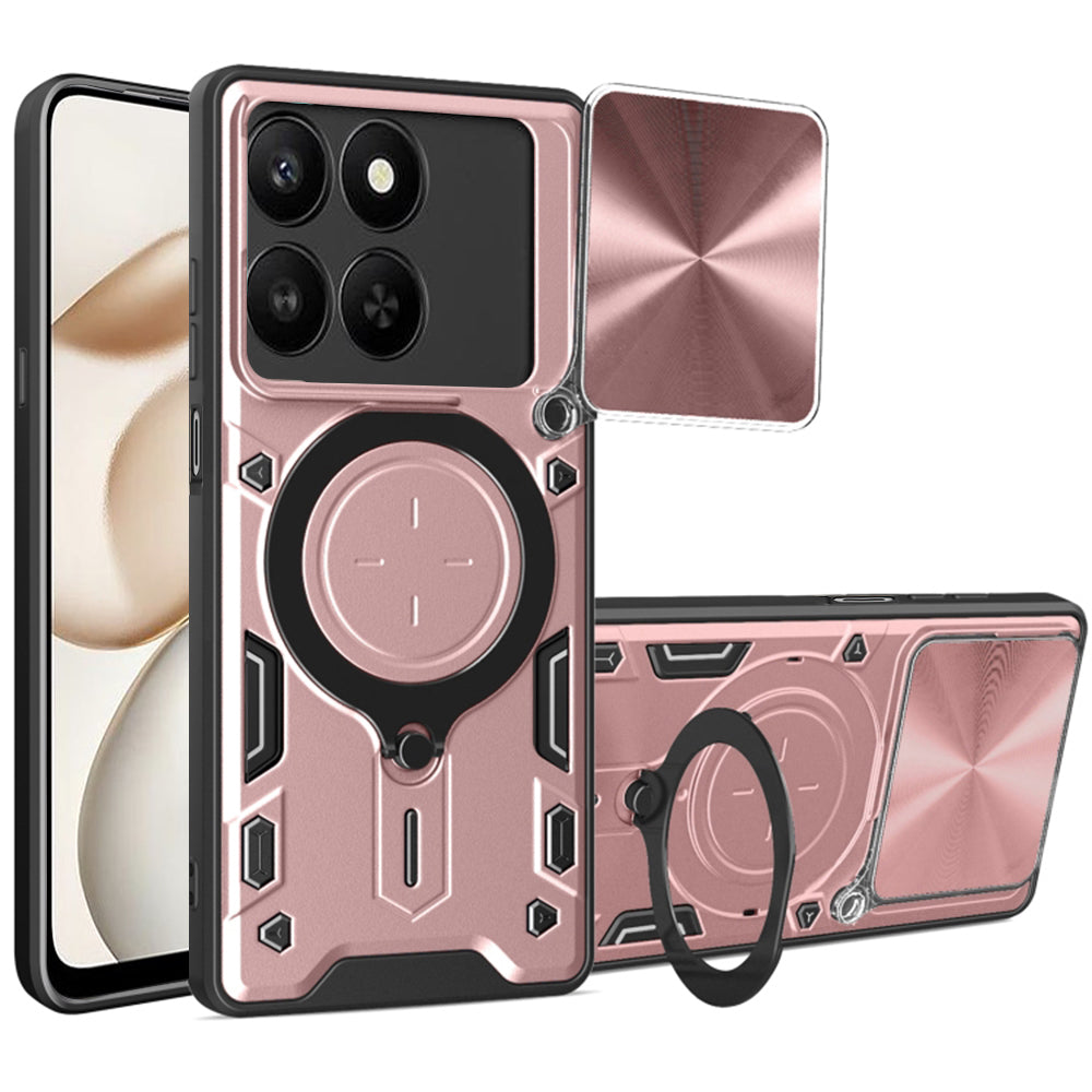 Techsuit - CamGuard Pro - Honor 400 Smart 5G / 400 Smart 4G / X7d 4G - Rose Gold