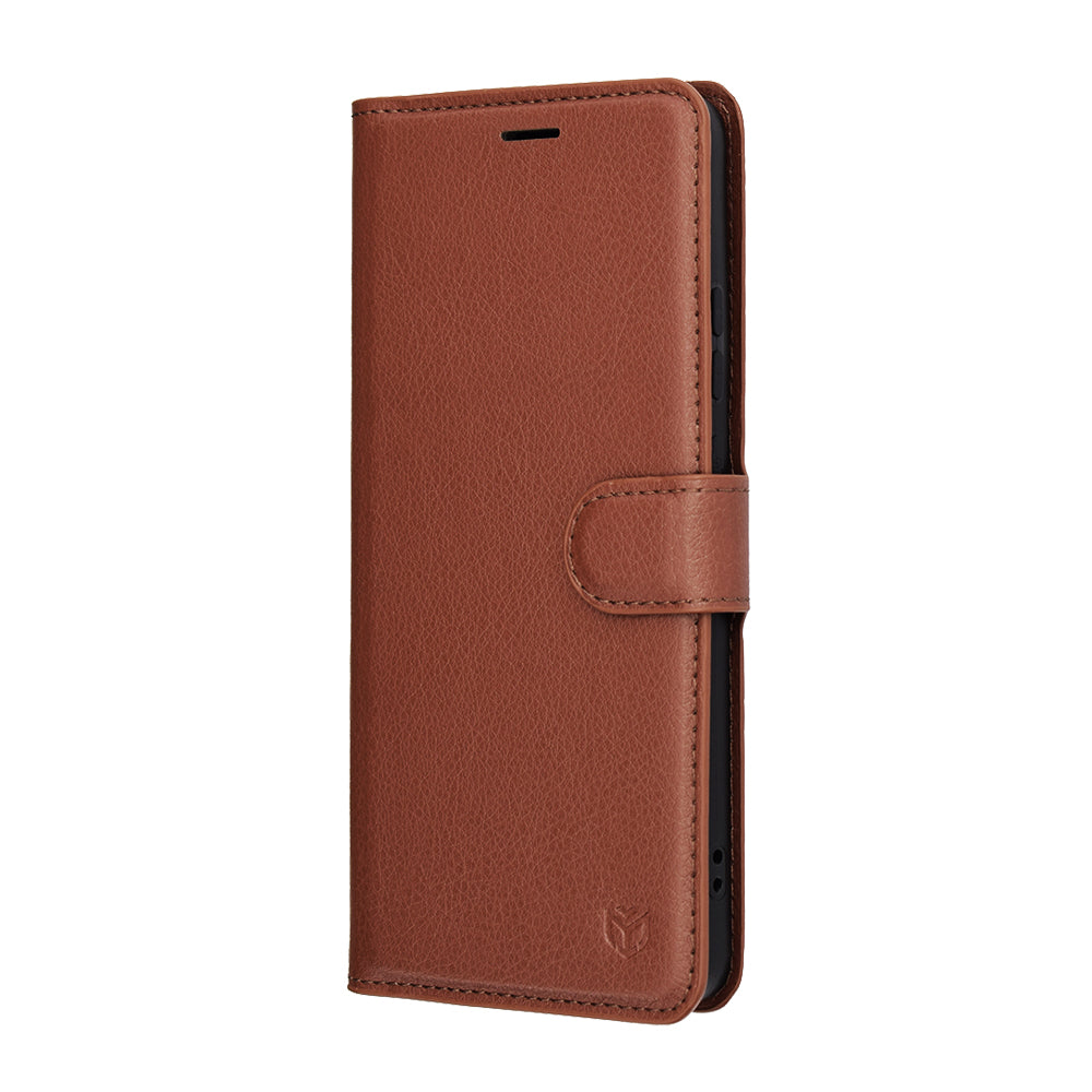 Techsuit - Leather Folio - Motorola Moto G86 - Brown