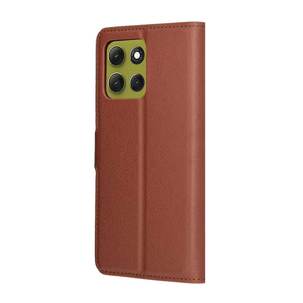 Techsuit - Leather Folio - Motorola Moto G86 - Brown