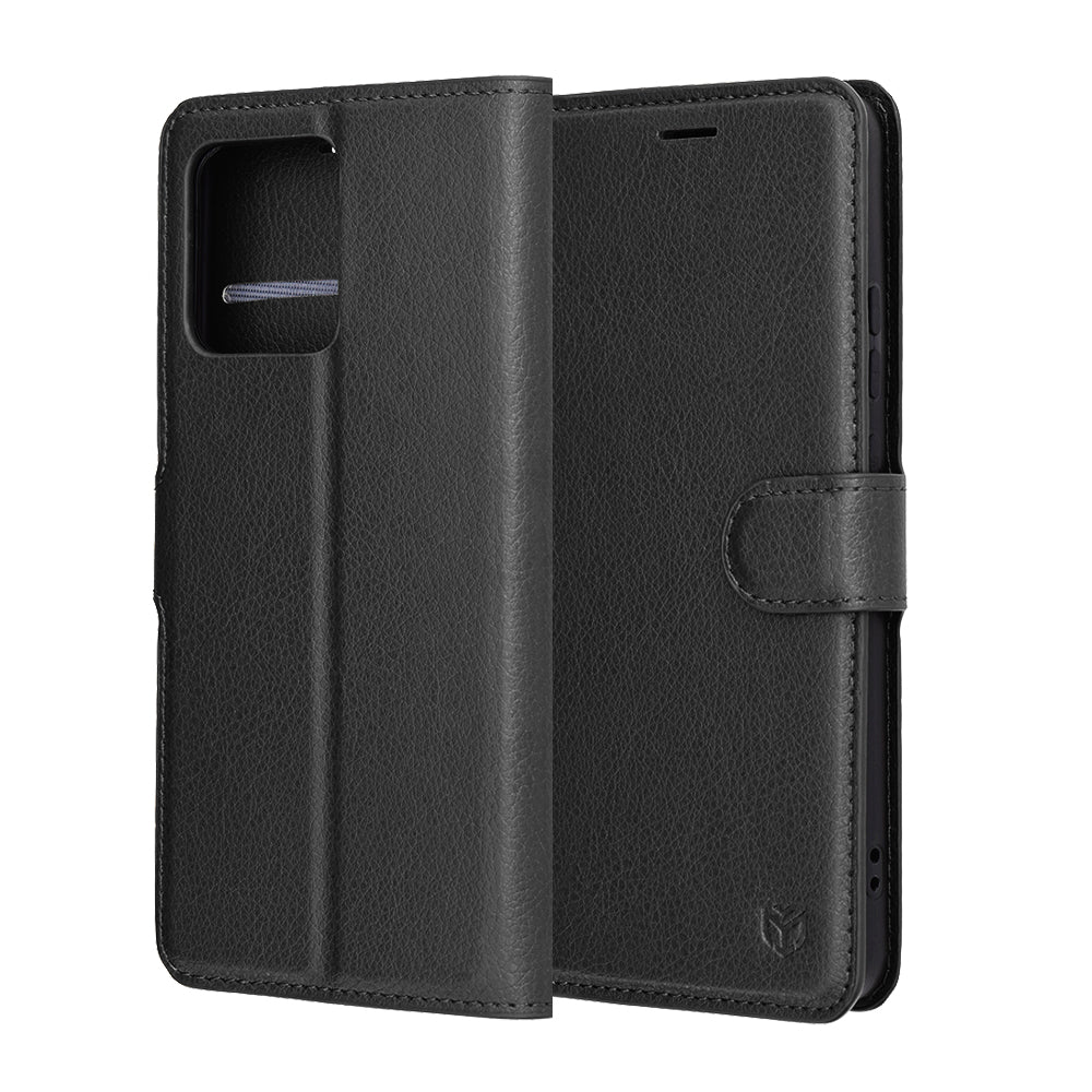 Techsuit - Leather Folio - Motorola Moto G86 - Black